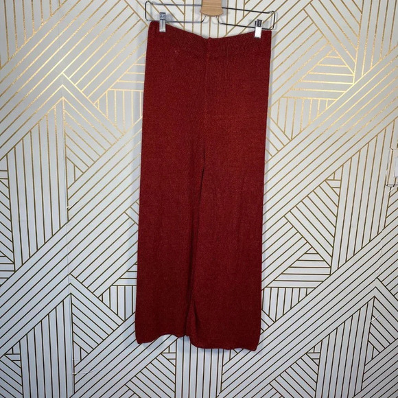 Zara Knit Culottes in Red Rust Wide Leg High Waist‎ - Picture 7 of 8